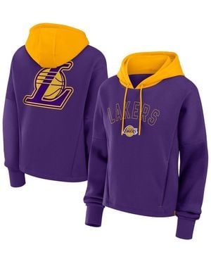 Fanatics  Los Angeles Lakers Post Up Boxy Pullover Hoodie - Purple