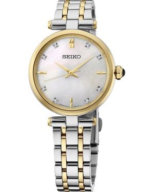 Seiko Diamonds Two-tone Stainless Steel Bracelet Watch 29mm - Metallic