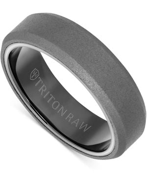 Triton Sandblast Finish Wedding Band - Gray
