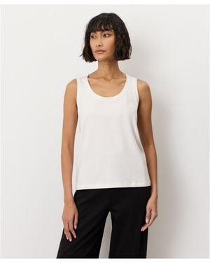 Pact Luxe Signature Tank Made With Organic Cotton - White