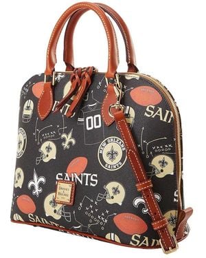 Dooney & Bourke New Orleans Saints Game Day Zip Satchel - Black