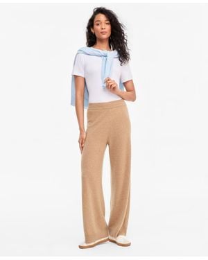 Charter Club 100% Cashmere Pull-on Wide-leg Pants - White