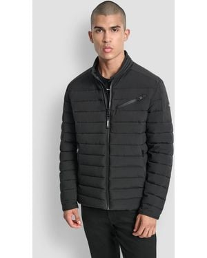 DKNY Moto Quilted Puffer Jacket - Gray