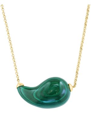 Effy Effy Curved Teardrop Pendant Necklace - Green