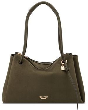 Nine West Renan Large Satchel Bag - Green