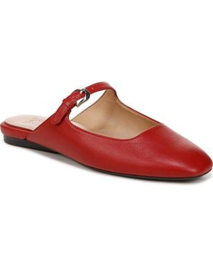 Naturalizer Apple Square Toe Mary Jane Mules - Red