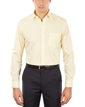 Van Heusen Fitted Poplin Dress Shirt - White
