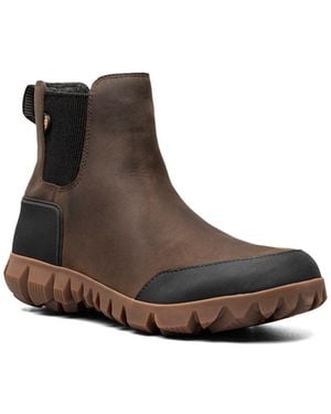 Bogs Arcata Urban Leather Slip-resistant Chelsea Boots - Brown