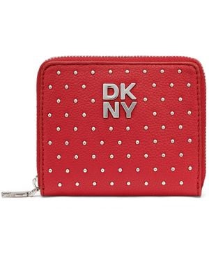 DKNY Jenny Zip Around Wallet - Red