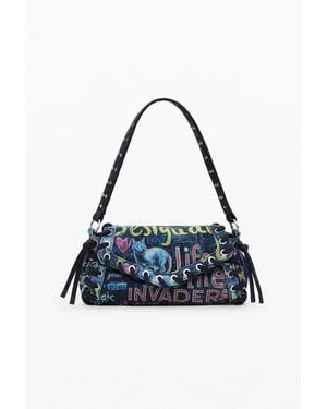 Desigual Medium Graffiti Bag - Blue