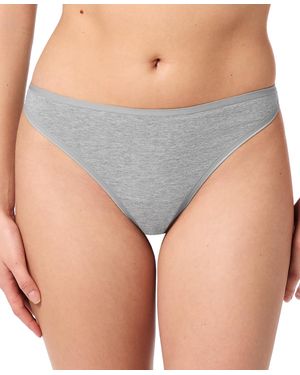 Gap Body Cotton Stretch Thong Underwear Gpw00283 - Gray
