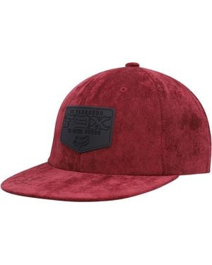 Fox Fixated Snapback Hat - Red