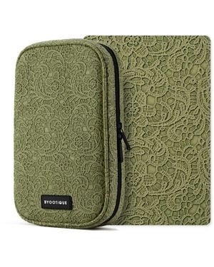 Byootique Travel Makeup Brush Holder Bag Cosmetic Brush Organizer Rococo - Green