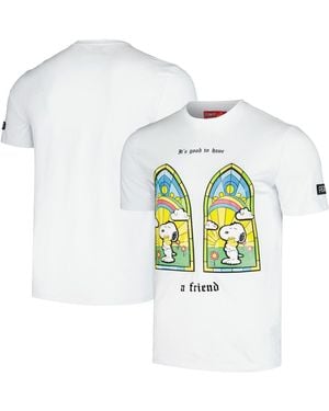 FREEZE MAX And Peanuts Snoopy A Friend T-shirt - White
