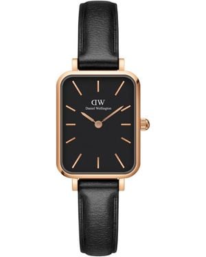 Daniel Wellington Quadro Sheffield Leather Watch 20 X 26mm - Black