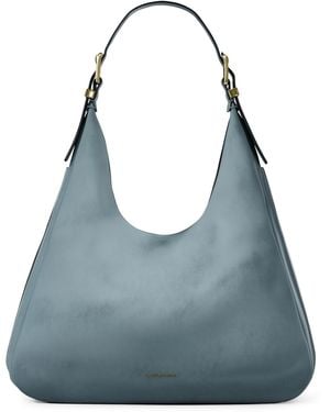 Michael Kors Nolita Large Nubuck Hobo Shoulder Bag - Blue