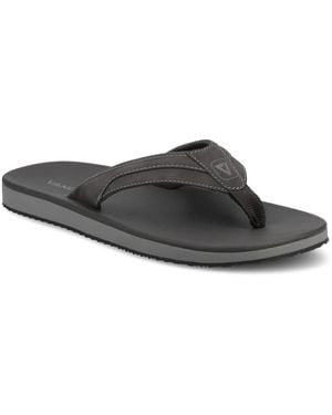 Vance Co. Boyd Comfort Flexible Flip-flop Sandals - Black