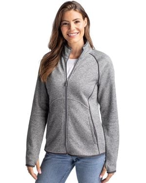 Cutter & Buck Mainsail Sweater-knit Full Zip Jacket - Gray