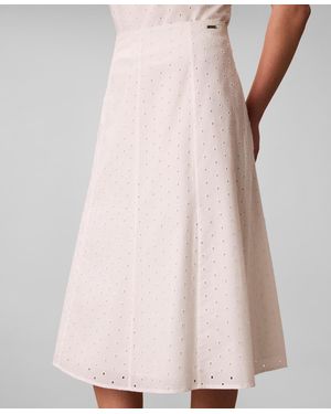 Calvin Klein Classic Fit Pull-on Midi Skirt - Pink