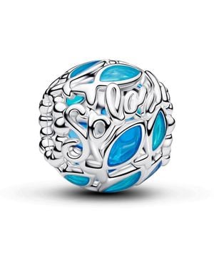 PANDORA Openwork Swimming Fish Charm - Blue