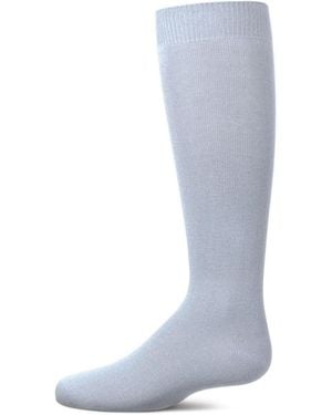 Memoi Little Girls Kids' Basic Soft Rayon Knee High Socks - Gray
