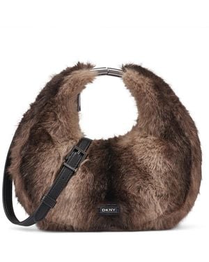 DKNY Margot Small Handle Crossbody Handbag - Brown