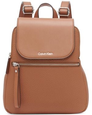 Calvin Klein Garnet Triple Compartment Backpack - Brown