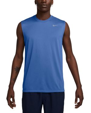 Nike Legend Dri-fit Sleeveless Fitness T-shirt - Blue
