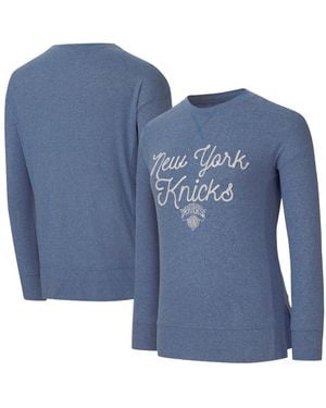 Concepts Sport New York Knicks Rigor Long Sleeve Jersey T-shirt - Blue