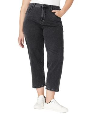 Eloquii Plus Size The Naomi Comfort Stretch Straight Leg Jean Crop - Black