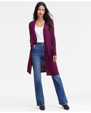 INC International Concepts Open-front Duster - Blue
