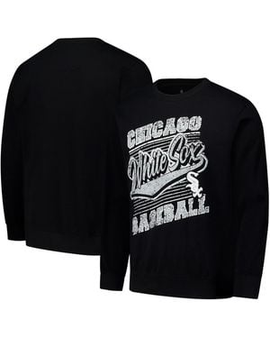 Stitches Chicago White Sox Pullover Sweatshirt - Black