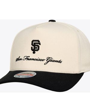 Mitchell & Ness Cream/black San Francisco Giants Flawless Stretch Snapback Hat - Natural