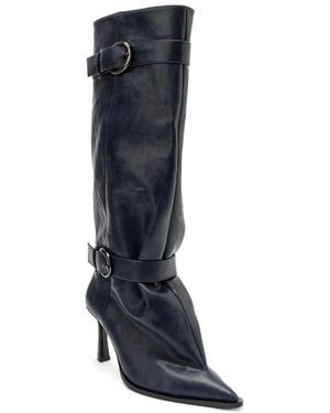 Prologue Shoes Marcella Stiletto Knee High Boot - Blue