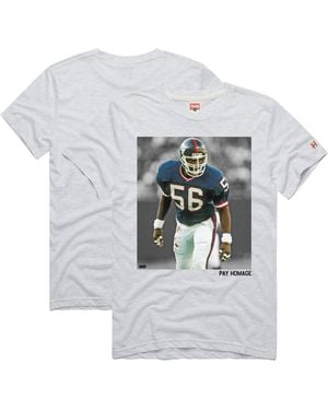 Homage And Lawrence Taylor New York Giants Pay Tri-blend T-shirt - Gray