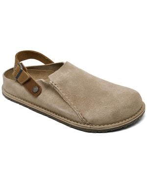 Birkenstock Lutry 365 Suede Adjustable Clogs - Multicolor