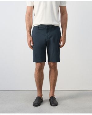 Mango Slim-fit Chino Cotton 10.12" Bermuda Shorts - Blue
