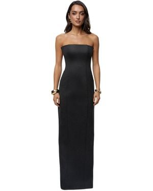 JLUXLABEL Madison Suede Maxi Dress - Black
