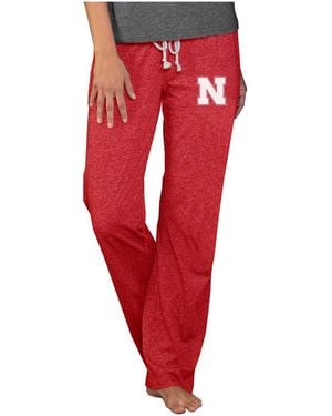 Concepts Sport Nebraska Huskers Quest Knit Lightweight Pants - Red