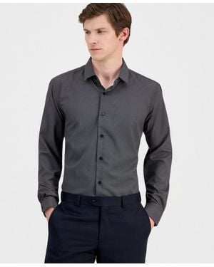 Dylan Park Slim-fit Performance Four-way Stretch Dress Shirt - Blue