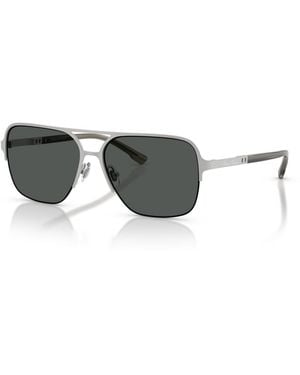 Brooks Brothers B By Metal Aviator Sunglasses Bb4074 - Metallic