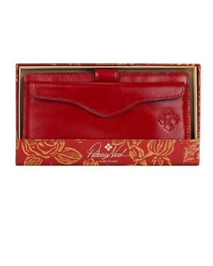 Patricia Nash Valentia Small Leather Wallet - Red