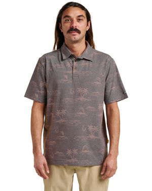 Quiksilver Island Daze Polo Shirt - Gray