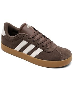 adidas Big Kid's Vl Court 3.0 Casual Sneakers From Finish Line - Brown