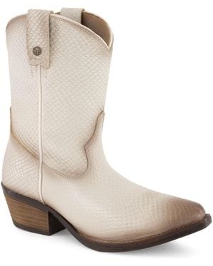Forastero Western Style Leather Boots - White