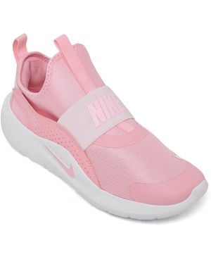Nike Little Girls Flex Runner 4 Slip-on Running Sneakers From Finish Line - Pink