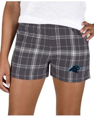 Concepts Sport Charcoal/gray Carolina Panthers Ultimate Flannel Shorts