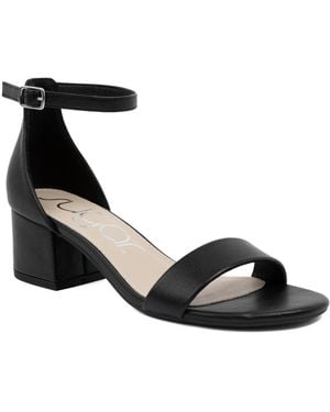 Sugar Noelle Low Dress Sandals - Black