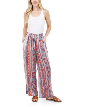 Fever Print Drawstring Pant - Purple