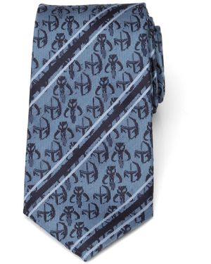 Star Wars Mando Stripe Tie - Blue